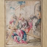 a watercolor by Leonaert Bramer depicting a religious scene