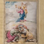 a watercolor by Leonaert Bramer depicting a religious scene