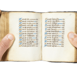 A medieval illuminated manuscript, a richly decorated Book of Hours by the Master of the Troyes Missal