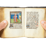 A medieval illuminated manuscript, a richly decorated Book of Hours by the Master of the Troyes Missal