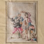 a watercolor by Leonaert Bramer depicting a religious scene