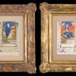 The Rohan Master: two very rare illuminated miniature painting, from a medieval Book of Hours