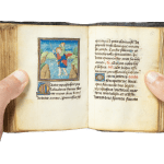 A medieval illuminated manuscript, a richly decorated Book of Hours by the Master of the Troyes Missal