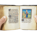 A medieval illuminated manuscript, a richly decorated Book of Hours by the Master of the Troyes Missal