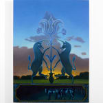 Audrey Bialke, In All Weather, oil on cradled panel, 16x12in