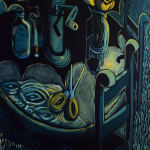 Campbell-Lynn McLean, Like Sulfur Rose, oil on canvas, 36 x 24in