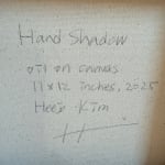 Heejo Kim, Hand Shadow, oil on canvas 11 x 12in