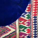 Nidhi Agarwal, 138x98 cm • The Taxonomist Deity, 2024 • Fabric collage on Kuch embroidery