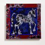 Cici McMonigle, Alone Again, acrylic and ink on canvas, 18 x 18in