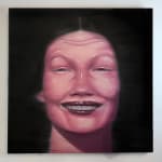 Jen DeLuna, Portrait of a Lady, 2025, oil on canvas, 36 x 36 in