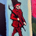 Campbell-Lynn McLean, On Hissing Lawn, oin on canvas, 36 x 72in