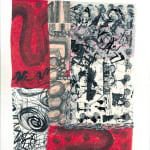 Chakaia Booker, Untitled (CB.39.16), 2016, Handpainted chine collé with embossment, 42.75 x 31 in