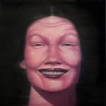 Jen DeLuna, Portrait of a Lady, 2025, oil on canvas, 36 x 36 in