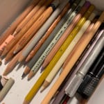 Detail of work in progress.