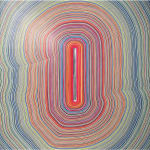 Good Vibrations. Colour Pencil and Metallic Paint on Paper.