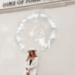 Do You Want To Change The World With Me. Neon Installation at Sloane Square, Kensington and Chelsea Art week, 2021