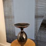 Anna Silverton, Porcelain vase black and orange, 2024