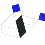 Mehdi Moutashar, Trois Plis à 60° et Deux Carrés (Three Folds at 60° and Two Squares), 2021
