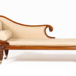 19th Century Late English Regency Period Mahogany Chaise Longue