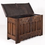 Late 17th Century Carved Oak Coffer