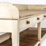 Monumental 19th Century English Country House Kitchen Preparation Table