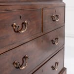 Small Mid 18th Century English Mahogany Linen Press