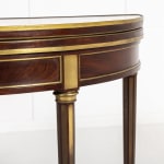 Early 19th Century Russian Mahogany Demi Lune Card Table