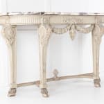 SOLD, 19th Century Painted Console Table with Breccia Marble Top