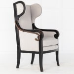 Early 19th Century French Ebonised Reclining Armchair