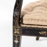 A Rare 19th Century English Regency Japanned Klismos Armchair