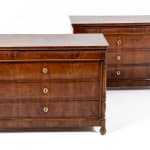 Pair of 19th Century Italian Walnut Commodes