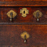 Small 18th Century George II English Oak Bureau