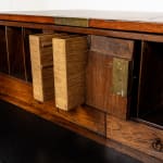 Small 19th Century Teak Campaign/Military Chest of Drawers