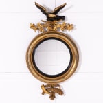 19th Century Regency Gilt Convex Mirror