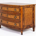 18th Century German Walnut Marquetry and Parquetry Commode
