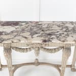 SOLD, 19th Century Painted Console Table with Breccia Marble Top