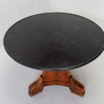 SOLD, 19th Century French Mahogany Guéridon with Marble Top