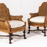 Pair of 19th Century English Oak Armchairs
