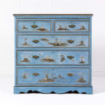 1930s Decorative English Japanned Chest of Drawers
