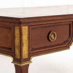 1940s French Mahogany Bureau Plat