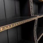19th Century English Regency Painted Open Bookcase