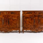 Pair of 18th Century French Burr Ash Buffets