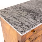 19th Century French Walnut Commode with Marble Top