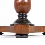 19th Century Italian Walnut Table with Marble Top
