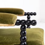 19th Century English Regency Ebonised Bobbin Chair