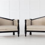 Pair of Early 19th Century French Ebonised Sofas