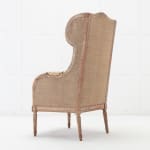 SOLD, 19th Century French Carved Wood Wing Chair
