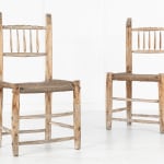 SOLD, Pair of Spanish 19th Century Decorative Side Chairs