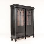 Early 19th Century Ebonised French Empire Period Bookcase