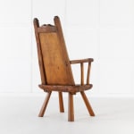 SOLD, 18th Century Belgian Primitive Ash Chair